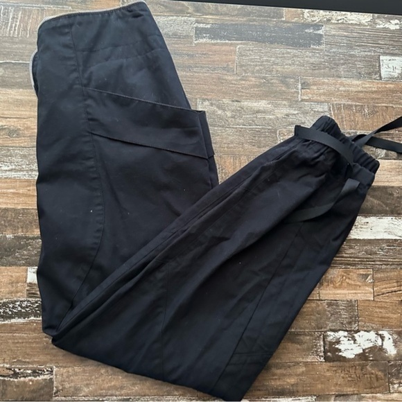 NWT RtA Zelie Curved Zip Detail Trouser Black Pants - Picture 9 of 16